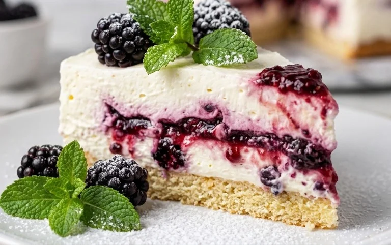 Brombeer-Torte - mit Joghurt-Creme und Fruchtfüllung