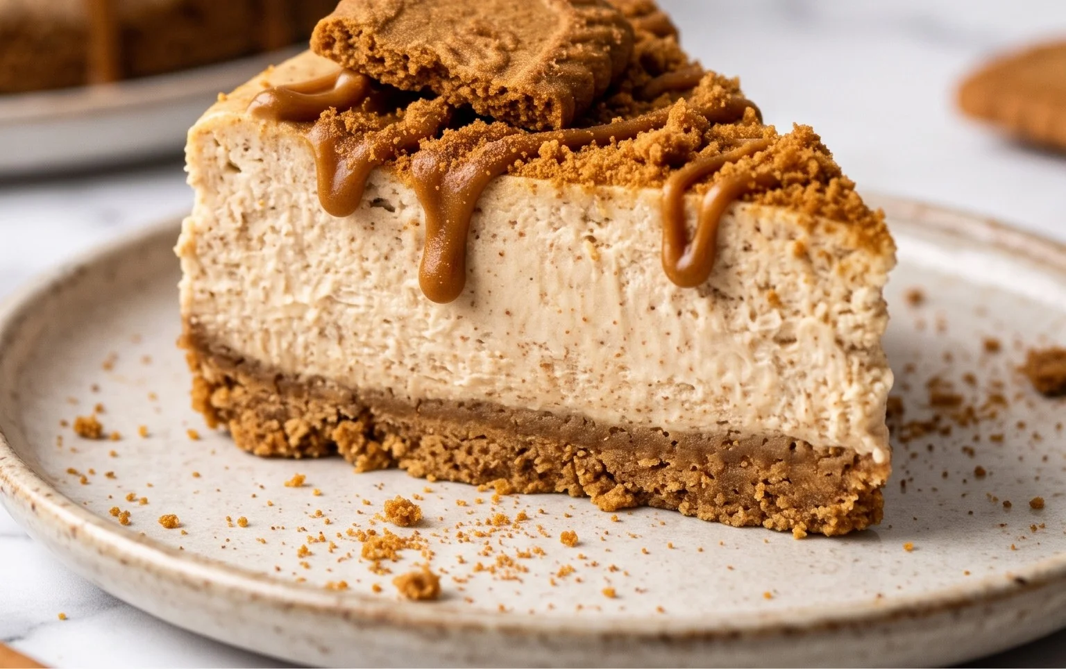 Rezept – saftiger und leckerer Spekulatius Cheesecake mit Keksboden